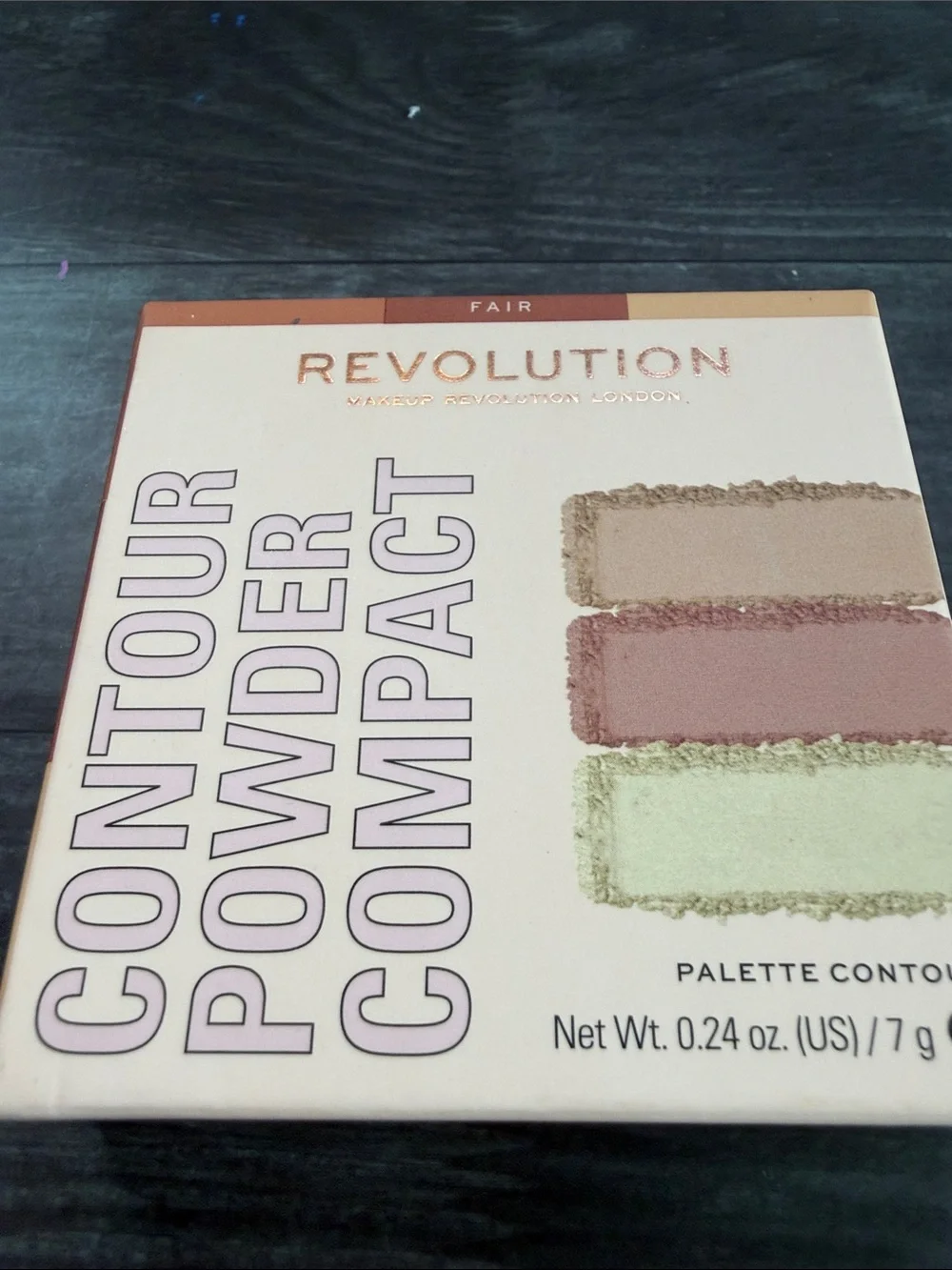 Revolution Contour Powder Compact - Fair - Peach, Brown, Cream